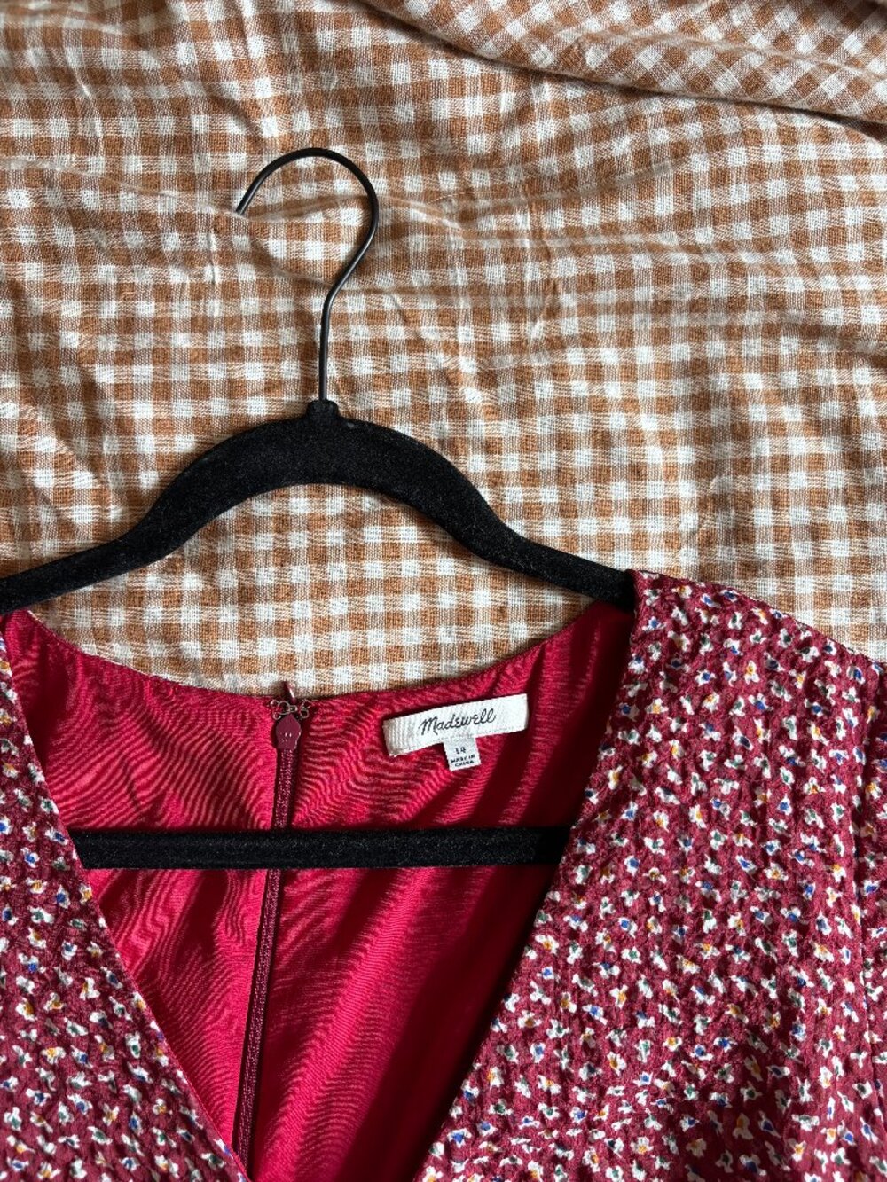 MADEWELL Tie-Wrap Dress (Size 14)